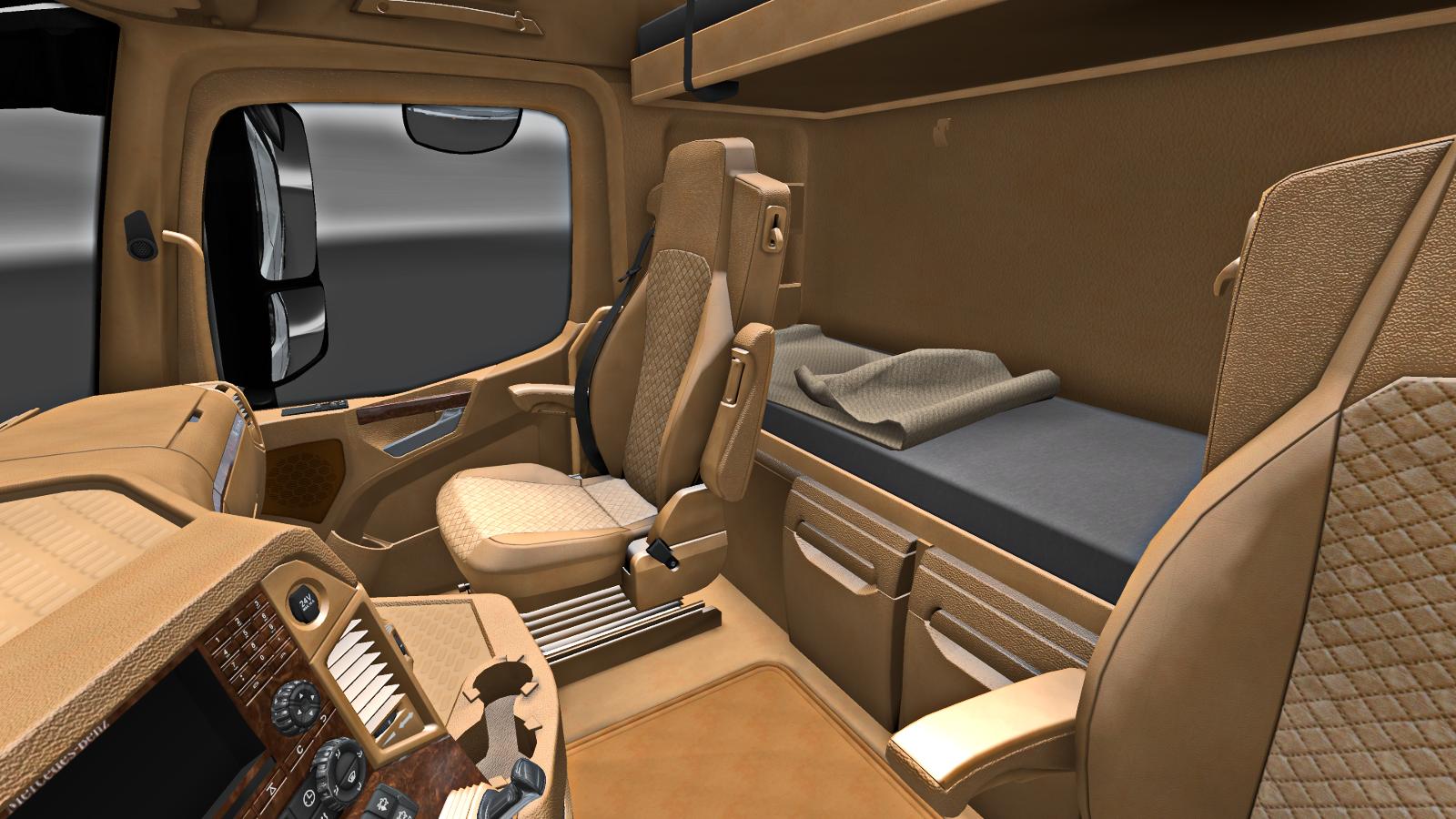 Mercedes Benz New Actros Tan Interior V Interior Mod Ets Mod