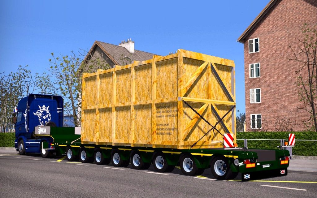 REALISTIC HEAVY TRAILER 1.28.X ETS2 ETS2 Mod