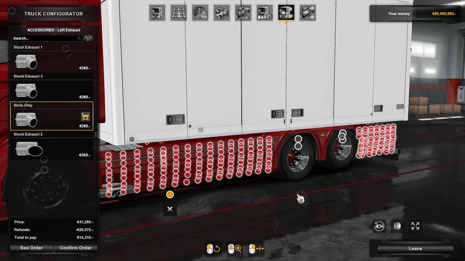 ACCESSORIES FOR TANDEM ADDON RJL BY KAST TUNING MOD - ETS2 Mod