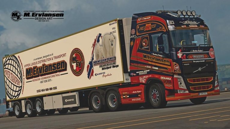 MOD COMBO PACK OF M. ERVIANSEN 1.28.X TRUCK MOD - ETS2 Mod Download