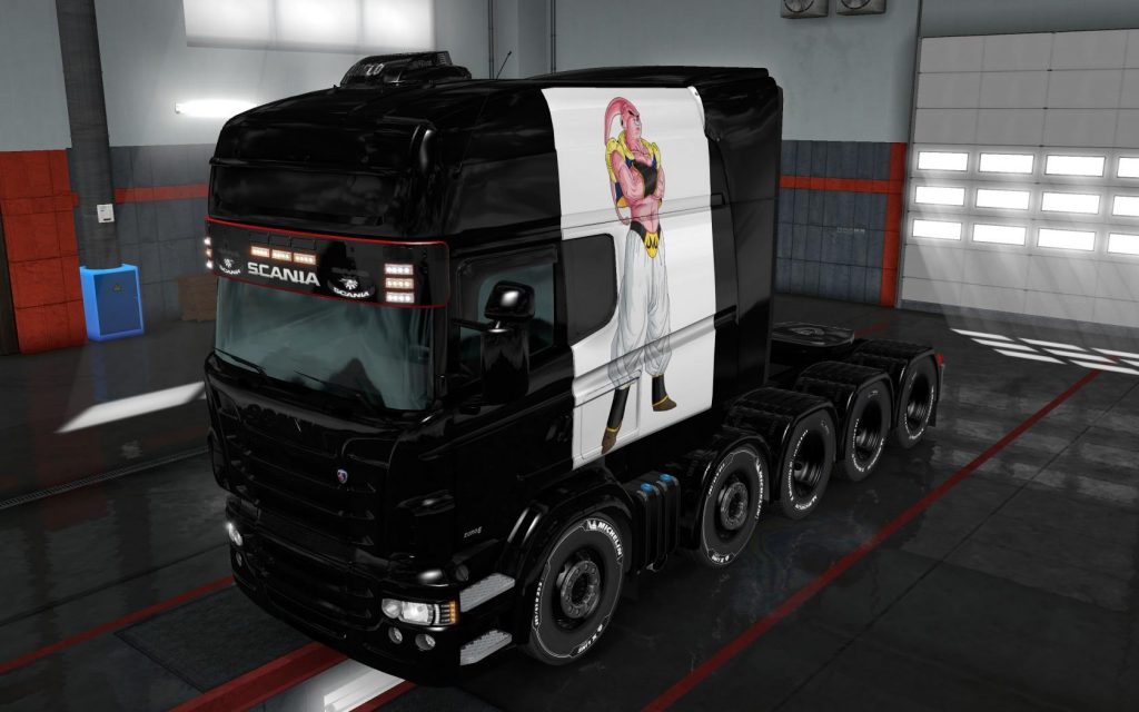 SKIN SCANIA R RJL LONGLINE MAJIN BOO V1.0 TUNING MOD - ETS2 Mod Download
