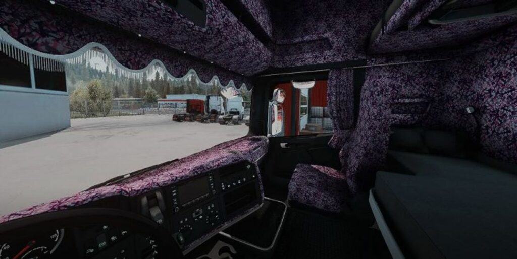 Scania FreD Purple Plush Parts Interior v1.48 - ETS2 Mod Download
