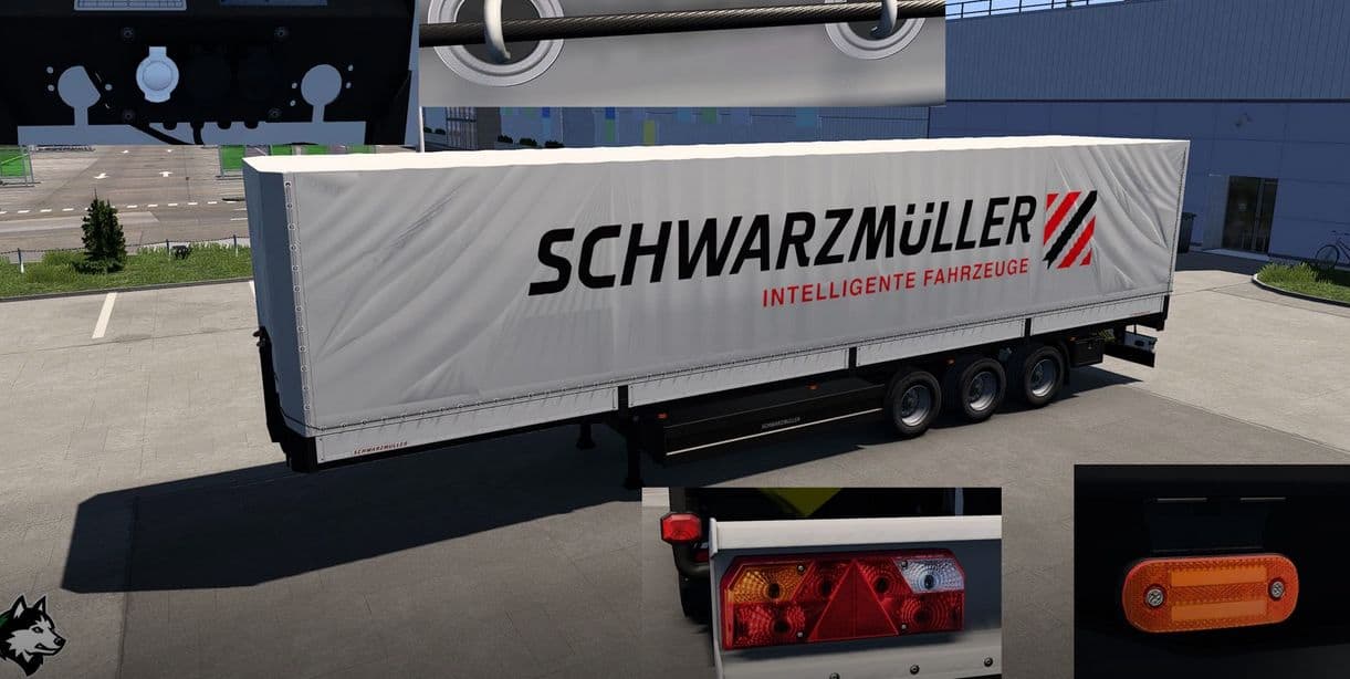Trailer Schwarzmuller Pack v1.8 - ETS2 Mod Download