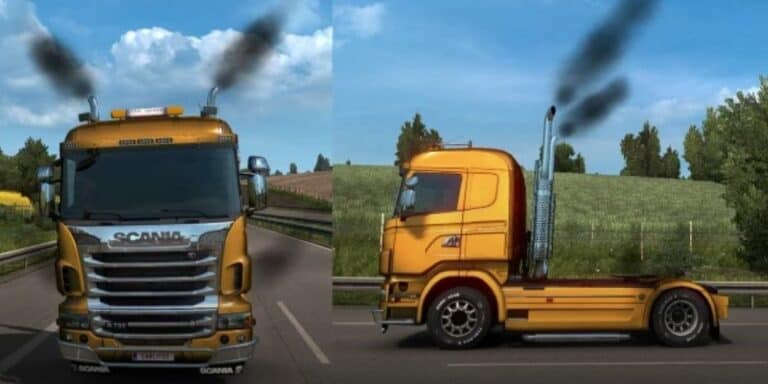 Smoke in my Trucks v1.6.1 - ETS2 Mod Download